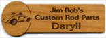 Wooden Nametag Engraved